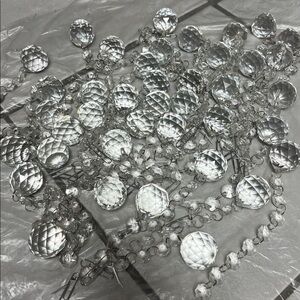 40 Dazzling Crystal balls decoration on the Christmas tree for the holiday.